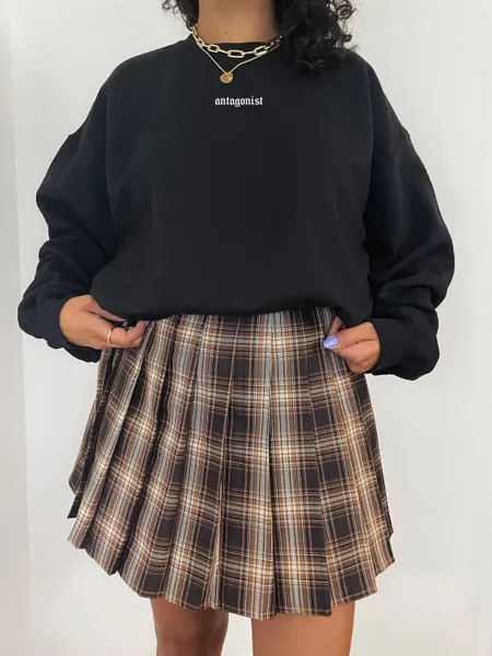 Dark Academia Clothing Antagonist Sweatshirt Light Academia Crewneck Indie Aesthetic Clothes Librarian Literature Literary Poet Alt Shirt