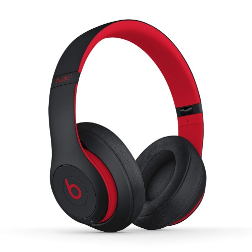 Beats Studio3 Wireless Noise Cancelling Over-Ear Headphones - Apple W1 Headphone Chip, Class 1 Bluetooth, Active Noise Cancelling, 22 Hours of Listening Time, Built-in Microphone - Defiant Black-Red - Defiant Black-Red