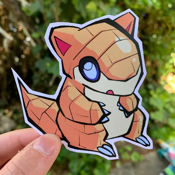 Sandshrew Pokemon Sticker