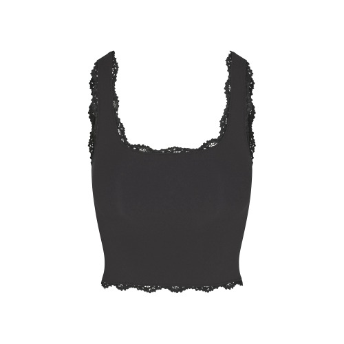 FITS EVERYBODY LACE TANK | ONYX | XXS
