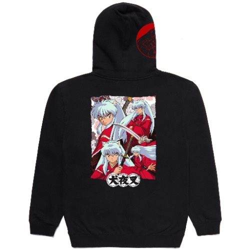 INUYASHA CRESCENT HOODIE (BLACK) | XL