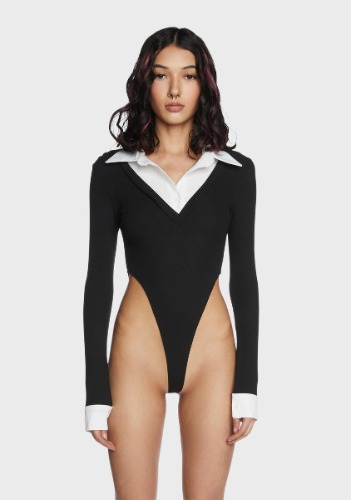 Top Office Cut Out Bodysuit | Small