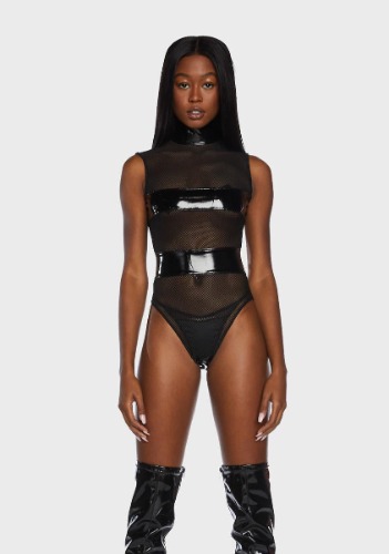Banned Behavior Vinyl Bodysuit | Small/Medium