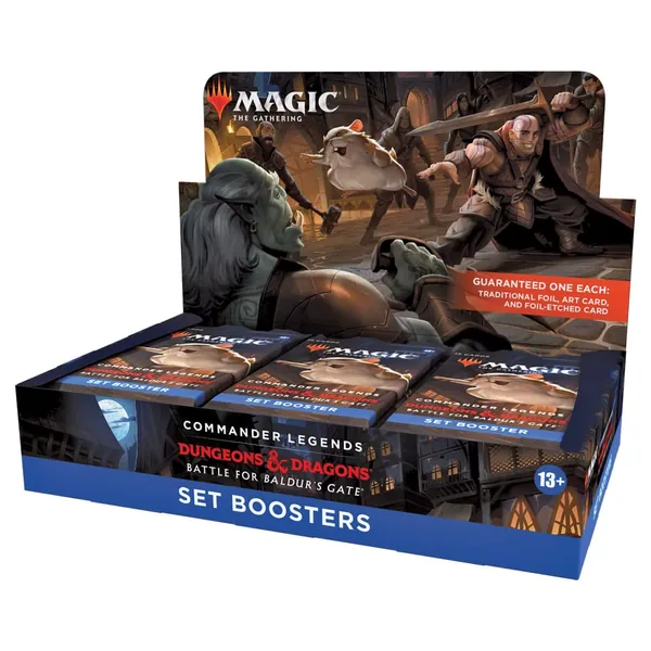 Magic: The Gathering Commander Legends: Battle for Baldur’s Gate Set Booster Box | 18 Packs (270 Magic Cards) - 