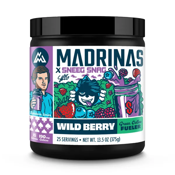 Madrinas x Sneegsnag | Wild Berry Green Coffee Fueler | 13.5oz (25 Servings)