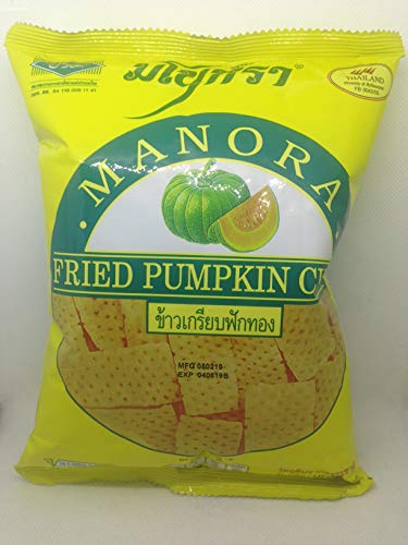 Manora Brand, Fried Pumpkin Chips 32g X 4 Packs