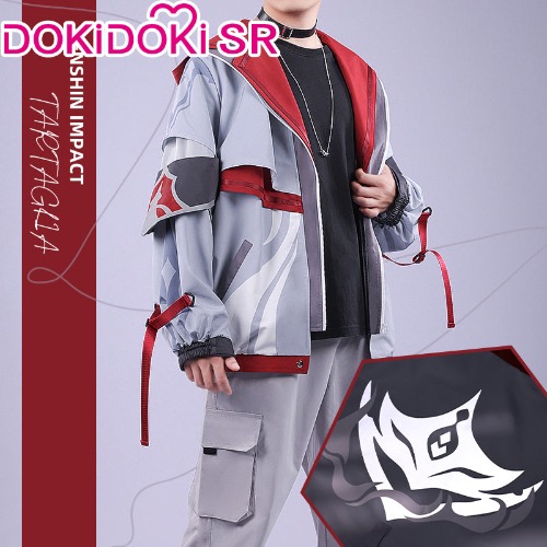 【Tartaglia L/XL Zhongli Ready For Ship】DokiDoki-SR Game Genshin Impact Cosplay Tartaglia Ajax/Zhongli Costume Childe Casual Wear Zhong Li Coat | Tartaglia-S-PRESALE