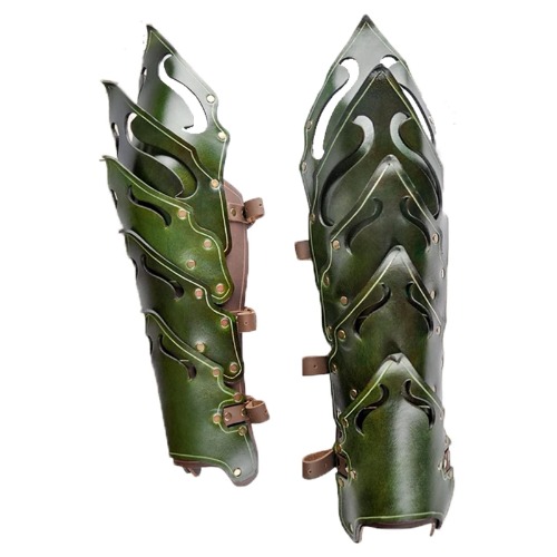 Haiqings Bracelet De Gantelets Multicouches Colorblock Vintage, Gants De Boxe Steampunk Médiévaux, Accessoire De Costume De Manchette D'armure De Bras en Cuir, Accessoires De Cosplay d'halloween