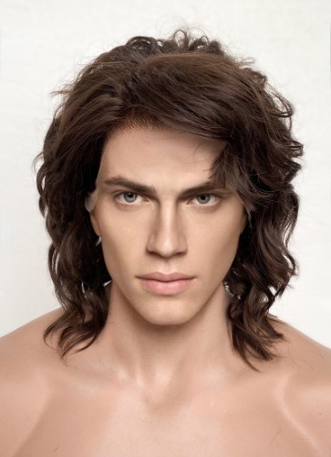 Star Wars Anakin Skywalker Darth Vader Brunette Wavy Lace Front Synthetic Wig LF407GA | Brunette