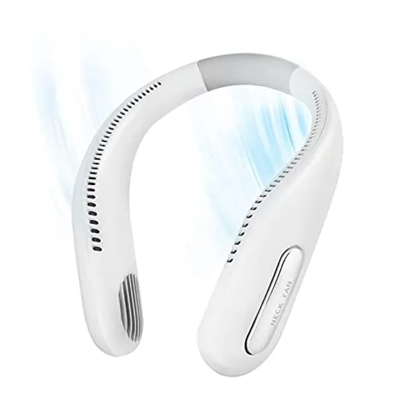 
                            Portable Neck Fan - Yolidas Hands Free Bladeless Neck Fan, 360° Cooling Hanging Fan, USB Rechargeable Personal Neck Fan, Wearable Neck Fan Suitable for Traveling, Sports, Office-White
                        