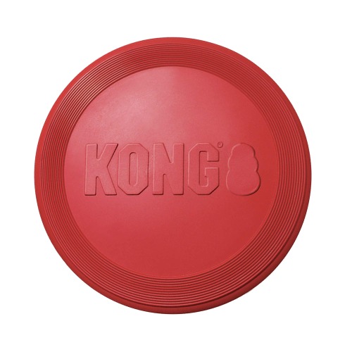 KONG Flyer - Durable Rubber Dog Flying Disc Toy - for Large Dogs - Large