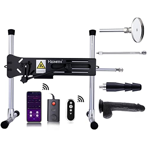Hismith Premium Sex Machine with App Remote Control,Fantastic Love Machine Thrusting Dildo Machine with Popular Machine Devices Adapters and Attachment - App Controlled New Bundle