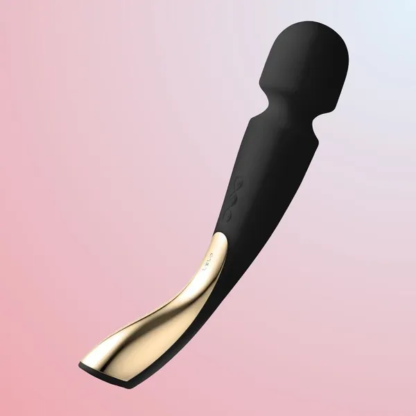 LELO Smart Wand 2 Large - Luxury Wand Massager Black by Condomania.com
