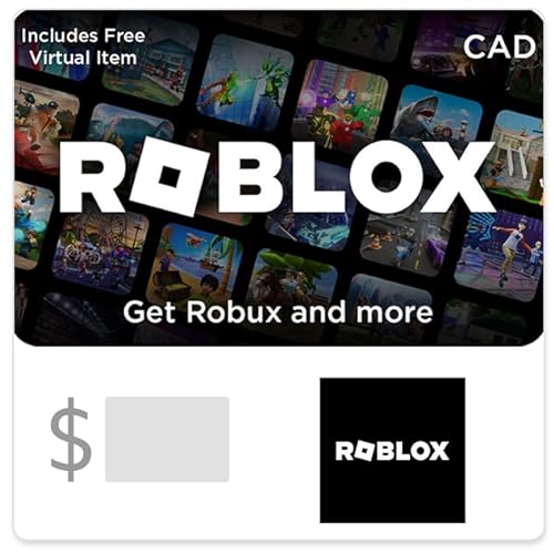 Roblox Digital Gift Card (Canada Only) (Includes Free Virtual Item) - 25 - Standard