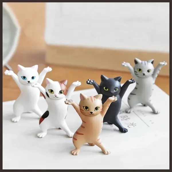 Funny Cat Holder For Desk Decor, Pen Accessories Hold Cats, Cute Dancing Figure Desks Decoration, Gift For Cat Lovers Dance