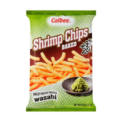 Crispy Shrimp Chips, Wasabi Flavor, 3.32 oz - Wasabi Flavor