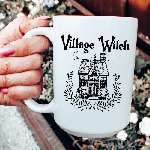 Village Witch Ceramic Mug 15 oz - White / One Size