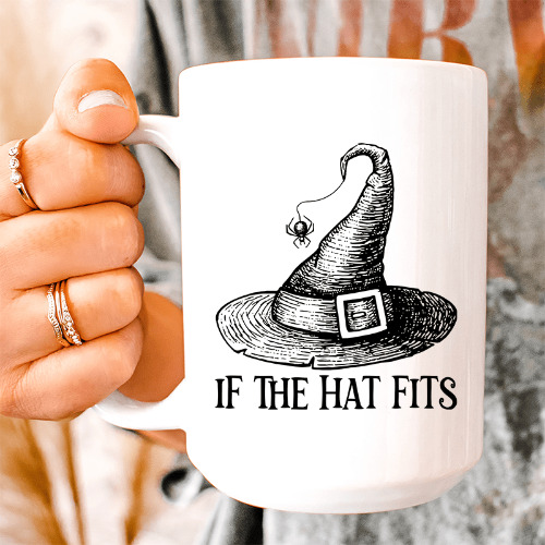 If The Hat Fits Ceramic Mug 15 oz - White / One Size