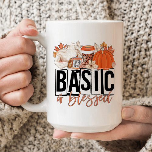 Basic & Blessed Ceramic Mug 15 oz - White / One Size