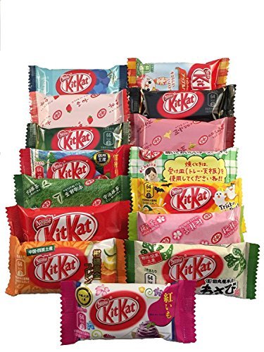 Japanese Kit Kat 16 pcs TONOSAMA selection, ALL DIFFERENT FLAVORS. by TONOSAMA CANDY - 