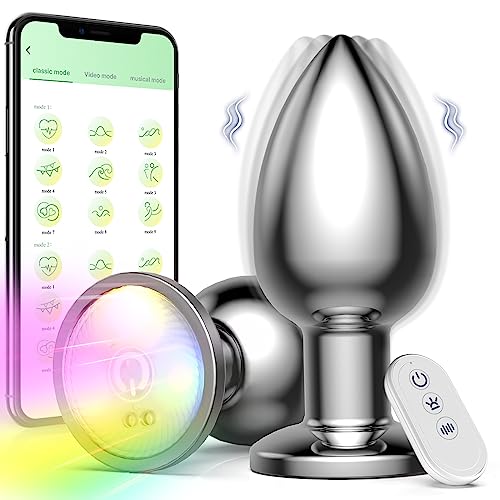 Adult Sex Toy Anal Plug - Anal Toys Adult Sex Toys Vibrating Butt Plug with App Remote Control 10 Vibrating Modes, Anal Beads Prostate Massager, Anal Sex Toys Vibrator for Men and Women, Couples