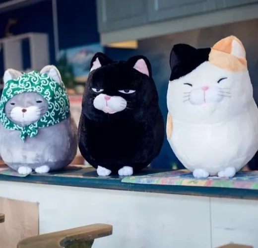 Silly Trio Cat Plushie! (40 cm)