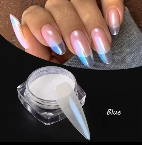 Efecto aurora para uñas