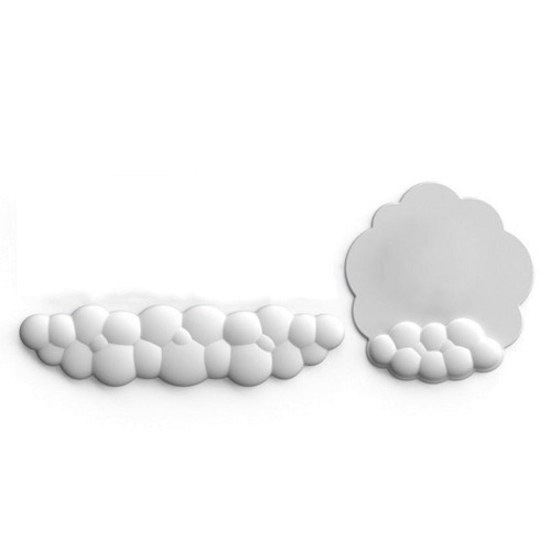 Cloud Memory Foam Wrist Rest and Mouse Pad - White