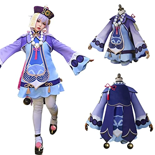 Kurosaki Goods Genshin Impact Cosplay All Characters Outfits Halloween - Qiqi - Medium