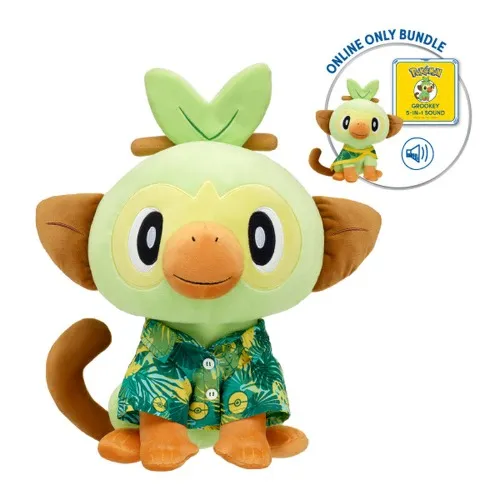 Pokémon Grookey Plush Bundle | Build-A-Bear®