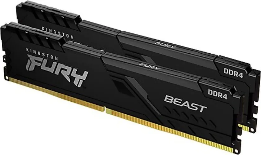 RAM  Kingston 32GB(2x16) Fury Beast 3200mhz CL16 DDR4 Ram (KF432C16BBK2/32)