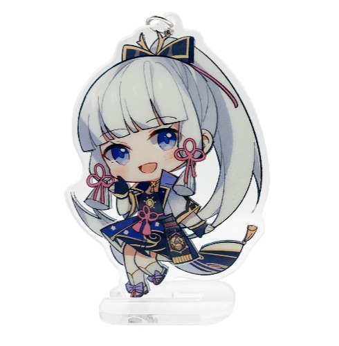 YJacuing Genshin Impact Cute Acrylic Keychain Figure - Kamisato Ayaka