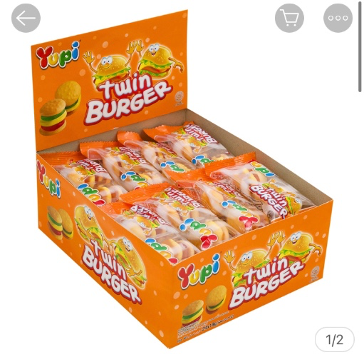 Yupi Twin Burger Gummies