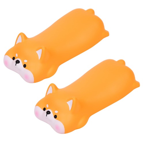 Mouse Wrist Rest 2 Sets, Cute Shiba Inu Design Mini Wrist Pad, Soft Hand Rest Palm Rest, Small Lightweight Portable,Wrist Support Mouse Wrist Cushion Arm Rest for Study/Student/Women (Yellow) - Yellow