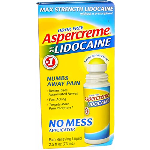Aspercreme with 4% Lidocaine 2.5 oz. No Mess Applicator (Pack of 1) - 2.5 Fl Oz (Pack of 1)