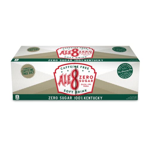 Ale 8 One Caffeine Free, Zero Sugar, 12 Pack of 12 Oz Cans, One 12 Pack. 100% Kentucky Soft Drink