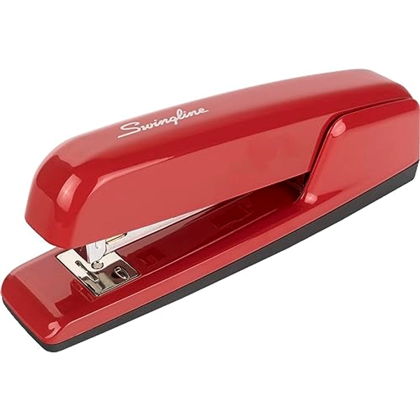 Swingline Stapler, 30 Sheet Capacity, 747 Business Stapler, Jam Free, Metal, Rio Red (74736)