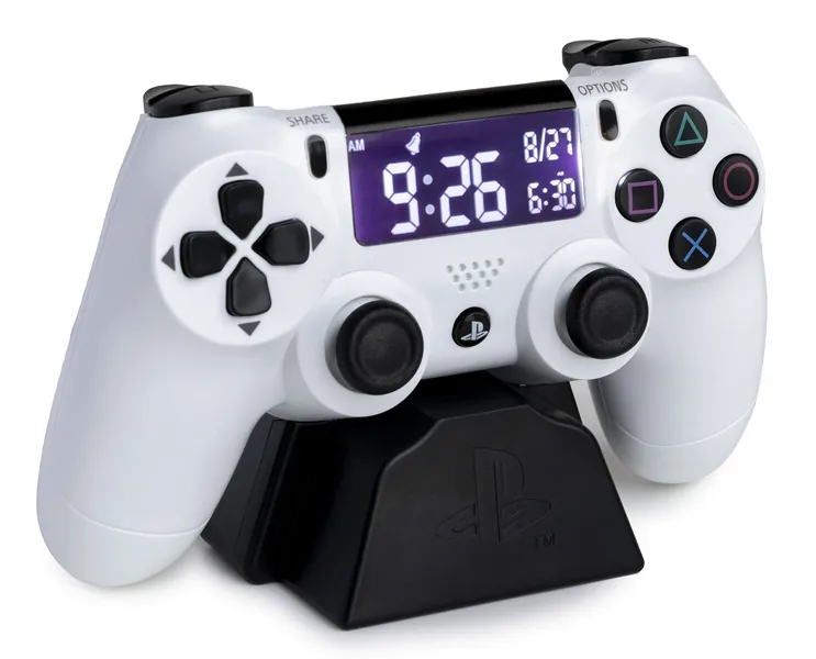 Paladone Playstation White Controller Alarm Clock, Regular, Multicolor - Classic