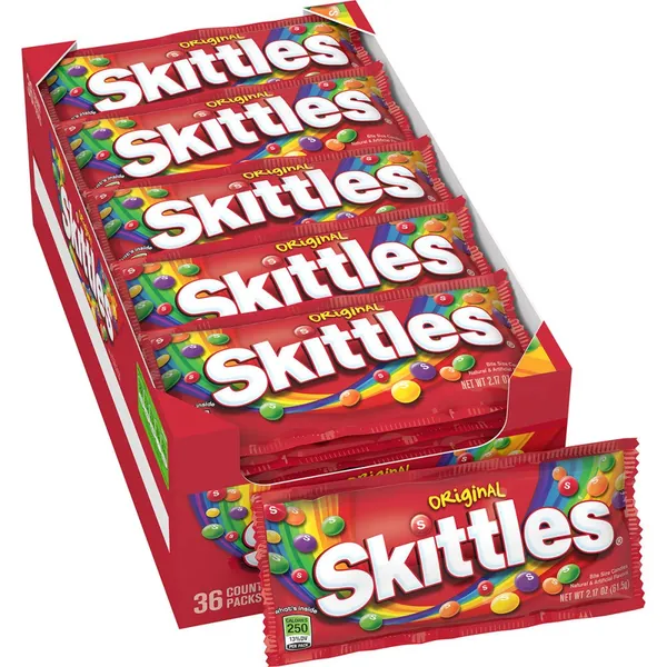 SKITTLES Original Candy, 2.17-Ounce 36 individual packs