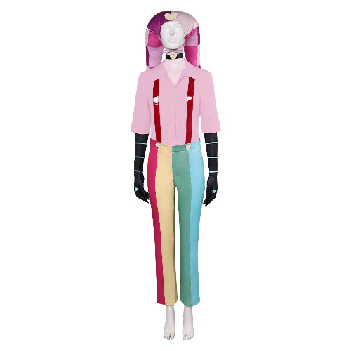 Helluva Boss 2 (2024) Fizzarolli Pink Set Outfits Cosplay Hazbin Hotel Costume Halloween Carnival Suit | Female / XL