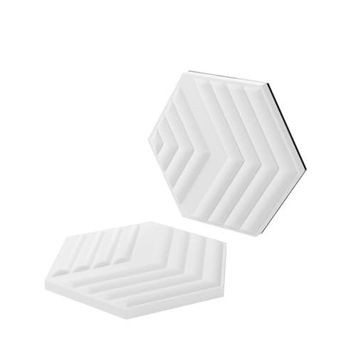 Elgato Wave Panels Starter Set (White)- 6 Acoustic Treatment Panels, Dual Density Foam, Proprietary EasyClick Frames, Modular Design, Easy Setup and Removal - Starter Set - White
