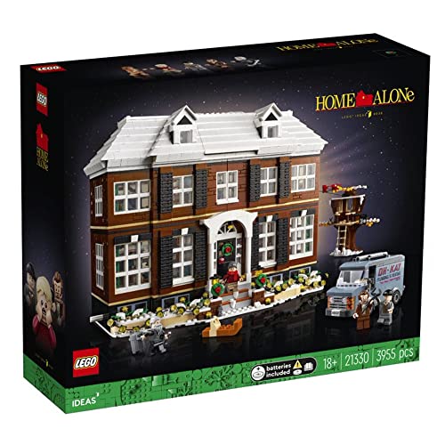 LEGO Ideas Home Alone McCallisters’ House 21330 Building Set for Adults, Movie Collectible Gift Idea with 5 Minifigures - Standard Packaging