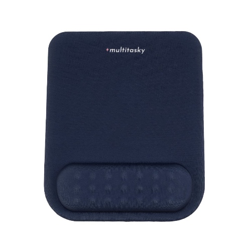 Cloud-Like Comfort Mouse Pad with Wrist Support - Navy Blue