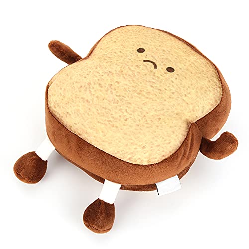 18cm Toast Geschnittenes Brotkissen, Niedliche Toast Plüsch Kissen Gefüllte Puppe Brotform Weiches Kuscheltier Lustige Dekoissen Stofftier Zierkissen für Kinder Valentinstag Geburtstagsgeschenk - C-18cm