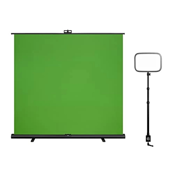 Elgato Studio Set Bundle - Extra Wide Chroma Key Panel, Professional Studio Light for Streaming, Video Conferencing, on Instagram, YouTube, TikTok, Zoom, Teams, OBS, PC/Mac/iPhone/Android