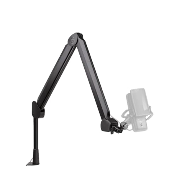 Elgato Wave Mic Arm - Premium Broadcasting Boom Arm with Cable Management Channels, Desk Clamp, 1/4" Thread Adapters, Fully Adjustable, perfect for Podcasts, Streaming, Gaming, Home Office, Recording