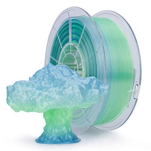 ZIRO 3D Printer Filament,Translucent PLA Filament 1.75mm,Multicolor Rainbow PLA Filament,1KG/2.2lb,Season Series - Summer - Summer