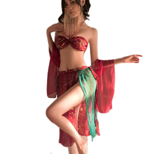 Temptshow Asian Chinese Geisha Cosplay Women's Chinese Style Cheongsam Lingerie Japanese Anime Costume - Flying Dancer