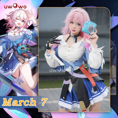 【Pre-sale】Uwowo Honkai Star Rail March 7th Ice Preservation HSR Cosplay Costume | XXXL