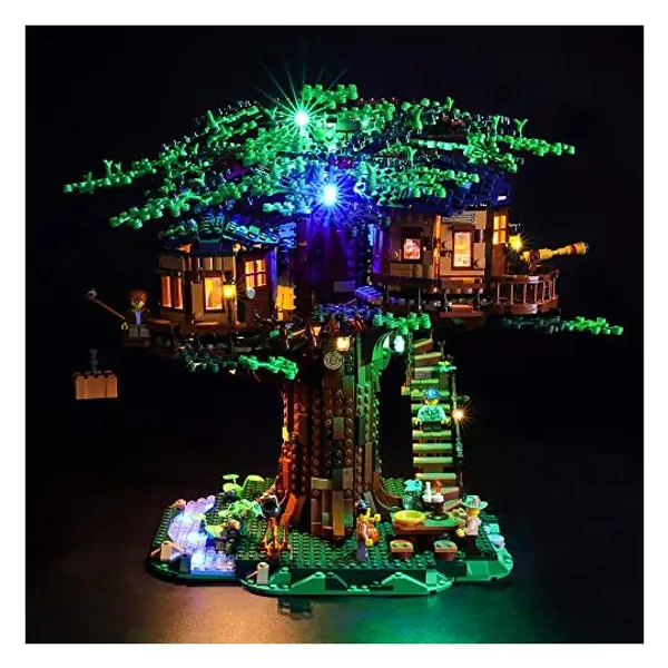 LIGHTAILING Ljusset för (idéer trädhus) byggklossar modell - LED-ljussats kompatibel med Lego 21318 (ingår inte modellen)